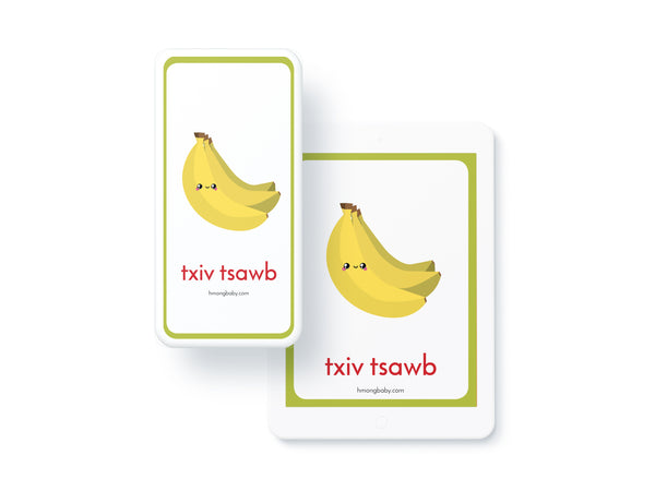 Digital Food Flashcards